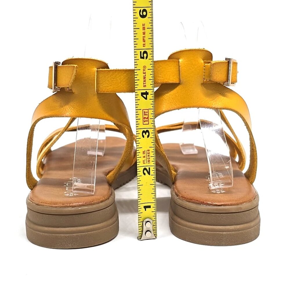 Patrizia by Spring Step ANGHAL Golden Tan Strappy Sandals Women's Size US 9.5 - Picture 4 of 12